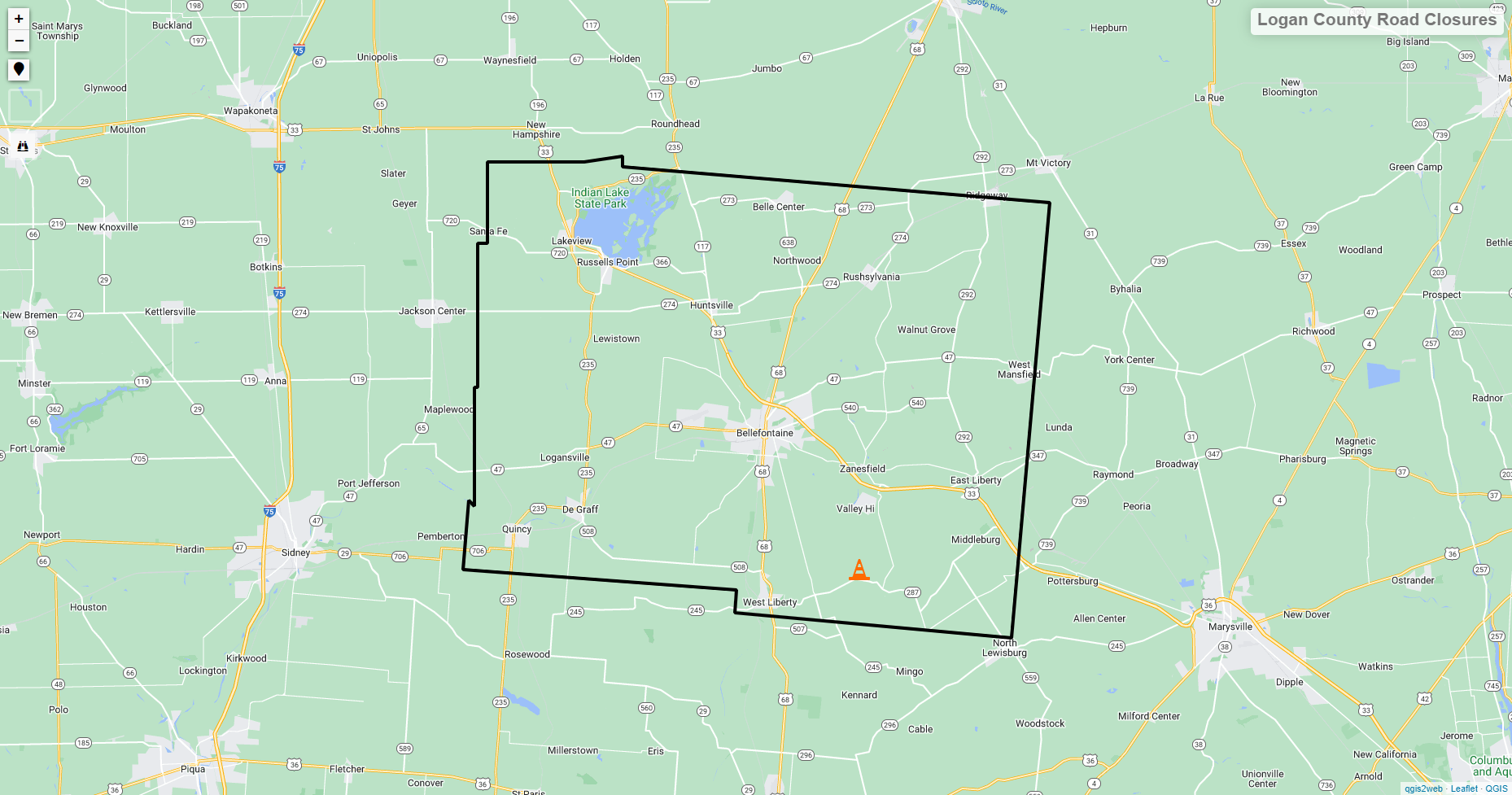 Road Closure Map